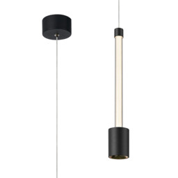 Fugaz Pendant, 7W LED, 3000K, 520lm, Sand Black/Rose Gold, 3yrs Warranty - thumbnail 1