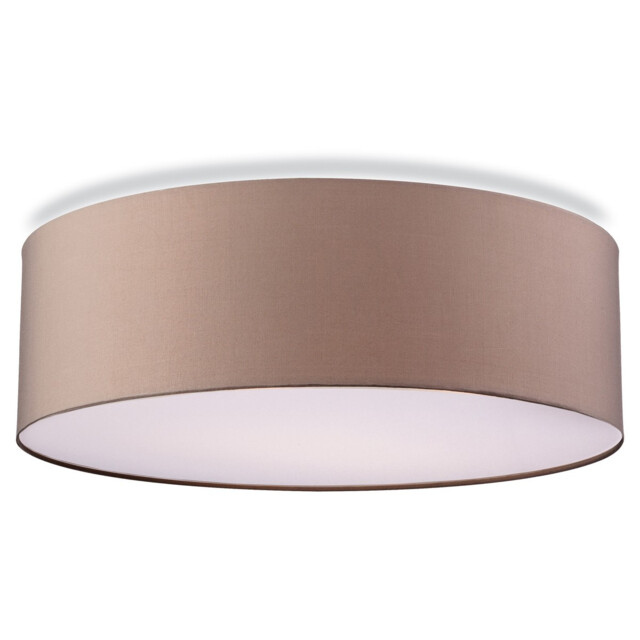 Phoenix 2 Light Bathroom Flush Ceiling Light Taupe IP54, E27