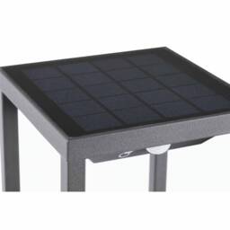 Saura LED Outdoor Bollard Light Dark Grey, Solar Powered with PIRSensor IP54 - thumbnail 2