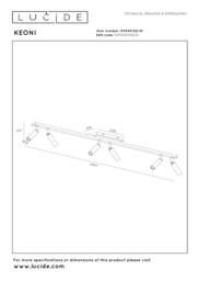 Lucide KEONI - Ceiling spotlight - 6xG9 - Taupe - Essential - thumbnail 5