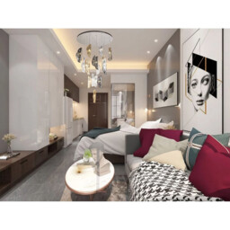 Marilla Ceiling Pendant 2.5m, 6 Light G9, Polished Chrome, Clear & Amber & Smoked Glass - thumbnail 5