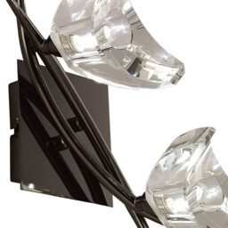 Eclipse Wall Lamp 2 Light G9, Black Chrome - thumbnail 3
