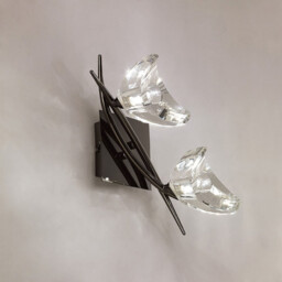 Eclipse Wall Lamp 2 Light G9, Black Chrome - thumbnail 2