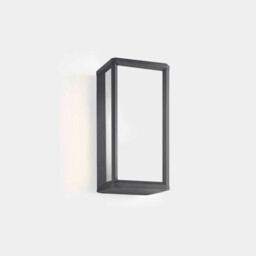 Skat Outdoor LED Mini Box Wall Lantern Urban Grey, White IP65 9W 2700K