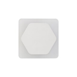 Altona Base Wall Lamp, 12W LED 3000K 498lm, 15cm Horizontal Hexagonal 19cm Square Centre, Sand White, Acrylic Frosted Diffuser - thumbnail 3