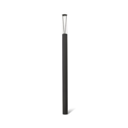 Rush LED Outdoor Bollard 310cm Dark Grey Pole Lamp 4000K 360º IP65