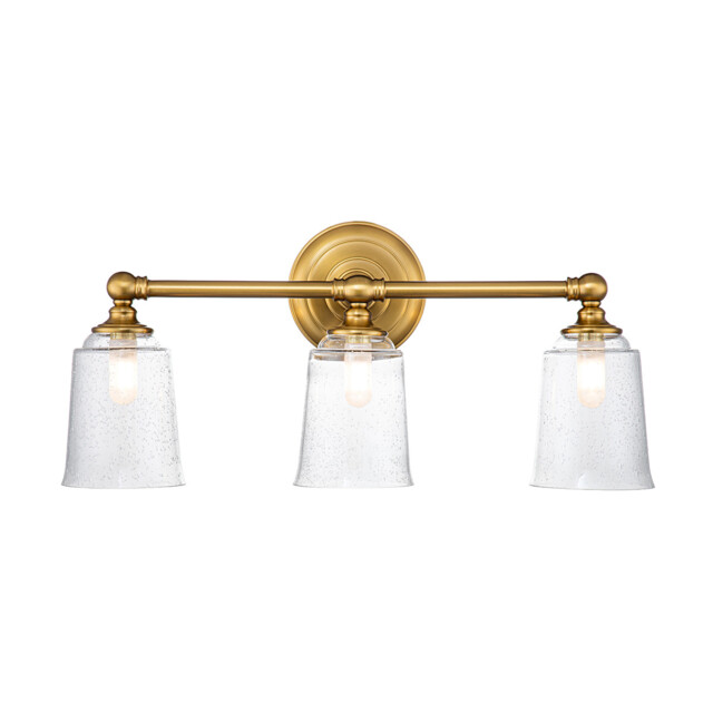 Feiss Hugeunot Lake Wall Lamp Burnished Brass, IP44 - image 1