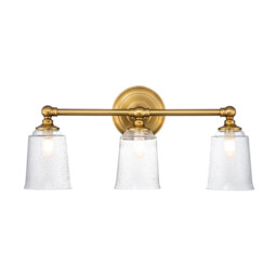 Feiss Hugeunot Lake Wall Lamp Burnished Brass, IP44 - thumbnail 1
