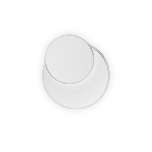 Pouche LED Decorative Round Flush Wall Light White, 3000K - image 1