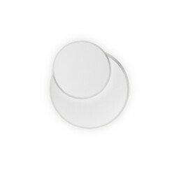 Pouche LED Decorative Round Flush Wall Light White, 3000K