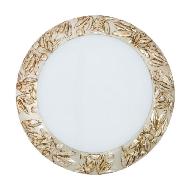 Serena Glass Decorative Flush Ceiling Light 3 Light Chrome - image 1