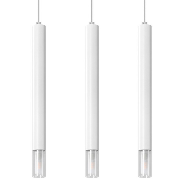 Wezyr Bar Pendant Ceiling Light, White, 3x G9 - image 1