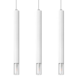Wezyr Bar Pendant Ceiling Light, White, 3x G9 - thumbnail 1