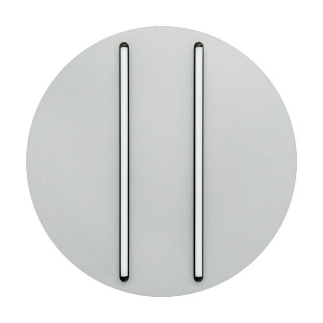 Neapolis 60cm Integrated Led Semi Flush Ceiling Light Sandy Grey-Black Matt LED 3000K Dimmable - image 1