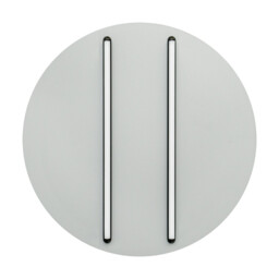 Neapolis 60cm Integrated Led Semi Flush Ceiling Light Sandy Grey-Black Matt LED 3000K Dimmable