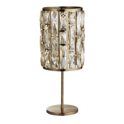 Bijou Table Lamp Antique Brass, Champagne Glass - thumbnail 2