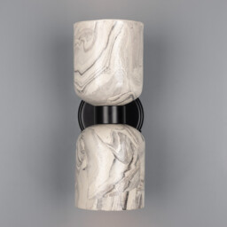 Sakura Wall Light Marbled, Matte Black - thumbnail 2
