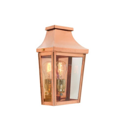 Chelsea 1 Light Outdoor Wall Half Lantern Light Copper IP44, E27 - thumbnail 1