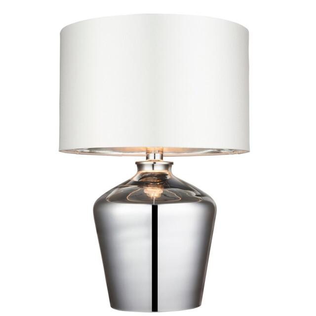Waldorf Table Lamp Chrome Glass, E27 - image 1