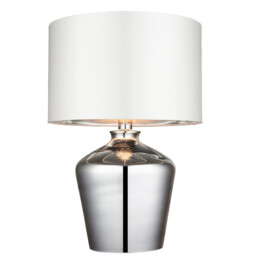 Waldorf Table Lamp Chrome Glass, E27