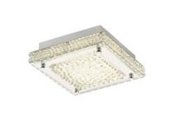 Amelia Flush Ceiling 12W 1200lm LED 4000K Stainless Steel, Crystal - thumbnail 1