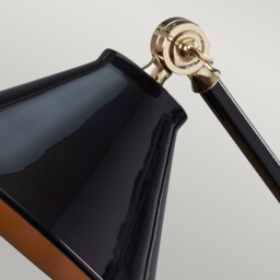 Provence Element 1 Light Table Lamp Black, Polished Brass, E27 - thumbnail 3