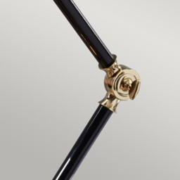 Provence Element 1 Light Table Lamp Black, Polished Brass, E27 - thumbnail 5