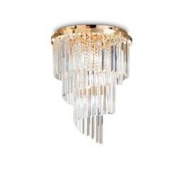 Carlton 12 Light Ceiling Light Chandelier Gold, E14