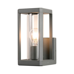 Nevada Wall Lamp, 1 x E27, IP65, Dark Grey, 2yrs Warranty - thumbnail 1