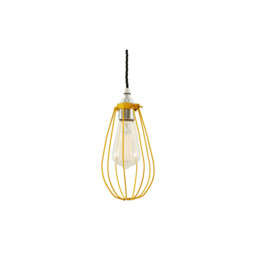 Vox cage Pendant, Chrome, Yellow