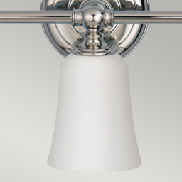 Huguenot Lake 3 Light Bathroom Over Mirror Light Polished Chrome IP44, G9 - thumbnail 5