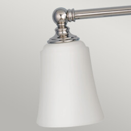Huguenot Lake 3 Light Bathroom Over Mirror Light Polished Chrome IP44, G9 - thumbnail 3