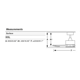 Kauai XXL Ceiling Fan Dark Brown, Pine Tuya Smart System - thumbnail 5