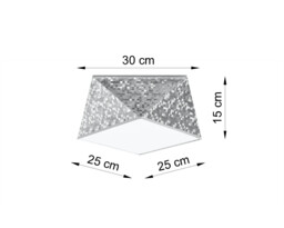 Hexa Surface Mounted Downlights Flush Light Silver E27 - thumbnail 5