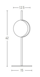 Globo Globe Table Lamp Black Matt - Gold Matt LED 3000K - thumbnail 3