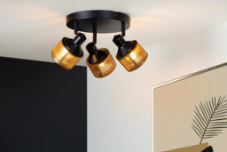Rafa Classic Ceiling Spotlight - Ø 35cm - 3xE14 - Black - thumbnail 5