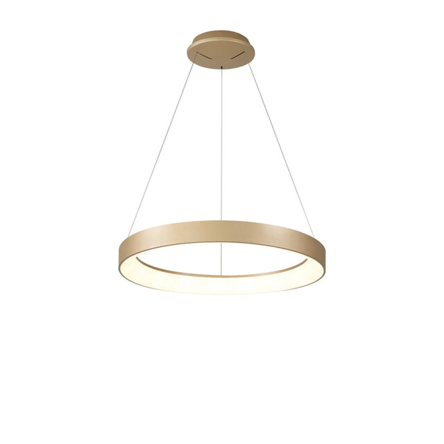 Niseko II Ring Pendant 50cm 40W LED, 2700K-5000K Tuneable, 2950lm, Remote Control & APP, Gold, 3yrs Warranty - image 1