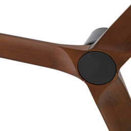 Heywood Tub 90cm Ceiling Fan Black, Walnut Blades - thumbnail 3