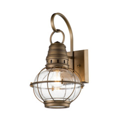 Kichler Bridgepoint Outdoor Wall Lantern Natural Brass, IP44