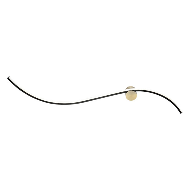 Thariel 102cm Integrated Led Wall Lamp Black Matt-Gold Matt LED 3000K 19W - image 1