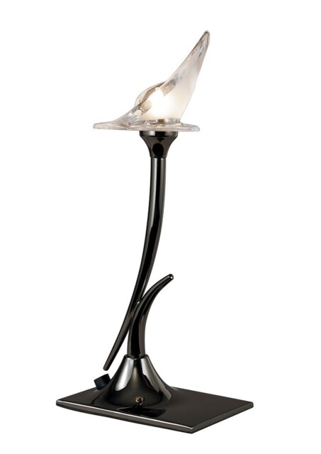 Flavia Table Lamp 1 Light G9, Black Chrome - image 1