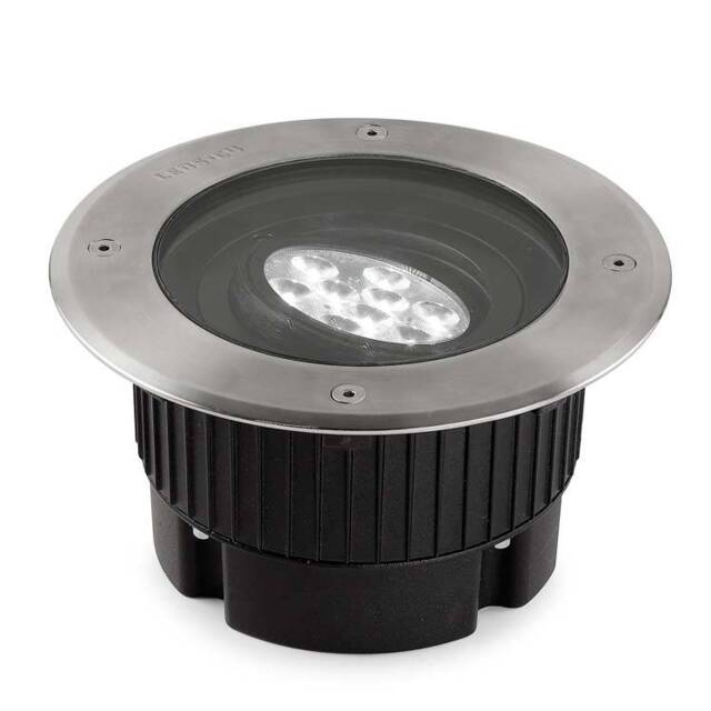 Gea Outdoor LED Recessed Ground Uplight Stainless Steel Polished 18.4cm 1566lm 3000K IP67 - image 1