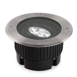 Gea Outdoor LED Recessed Ground Uplight Stainless Steel Polished 18.4cm 1566lm 3000K IP67 - thumbnail 1