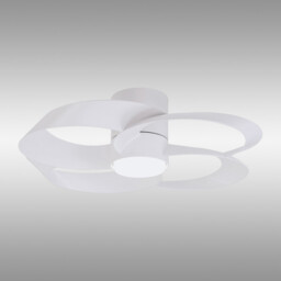 Rose 24W LED Dimmable Ceiling Light With Built-In 25W DC Reversible Fan, Remote Control 2700-5000K, 1800lm, White - thumbnail 2