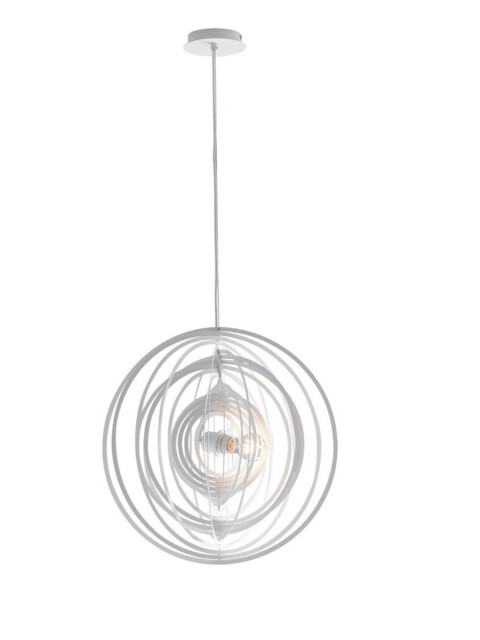 CLUB Spherical Pendant Ceiling Light White 50cm