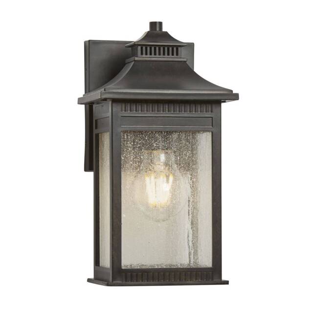 Livingston 1 Light Small Coastal Wall Lantern - Imperial Bronze Finish, E27 - image 1