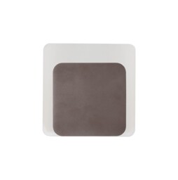 Altona Magnetic Base Wall Lamp, 12W LED 3000K 498lm, 15, 19cm Square Bottom Offset, Coffee, Acrylic Frosted Diffuser - thumbnail 3