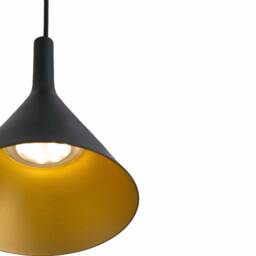 Pam LED Small Dome Ceiling Pendant Light Black, Gold - thumbnail 2