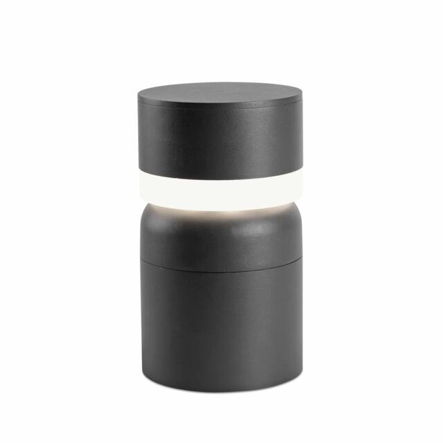 Sete LED Outdoor Pedestal Light White, Dark Grey IP54 - image 1