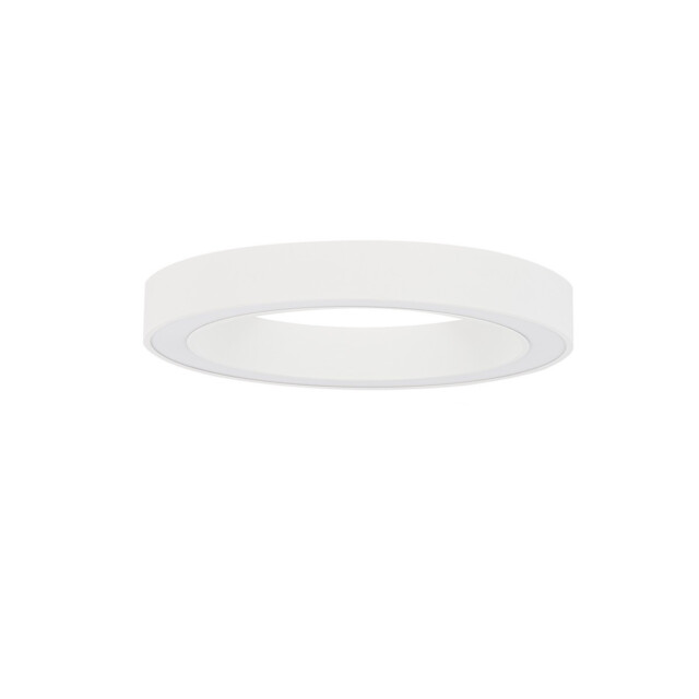 Morbido Integrated LED Semi Flush Light Sandy White Aluminium LED 50W 3317Lm 2700K - 4000K + Remote Control - image 1
